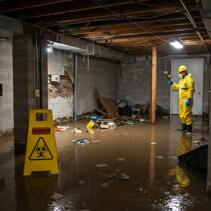 Flooded Basement Electrical Hazard in Choctaw Lake, OH Property